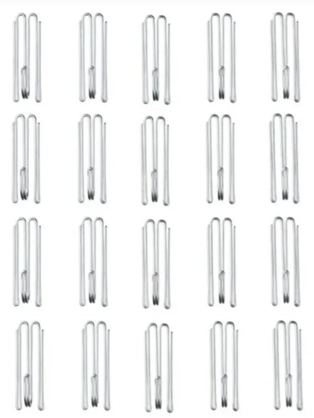 20 Pack - IKEA RIKTIG Curtain Hook Steel, Galvanized